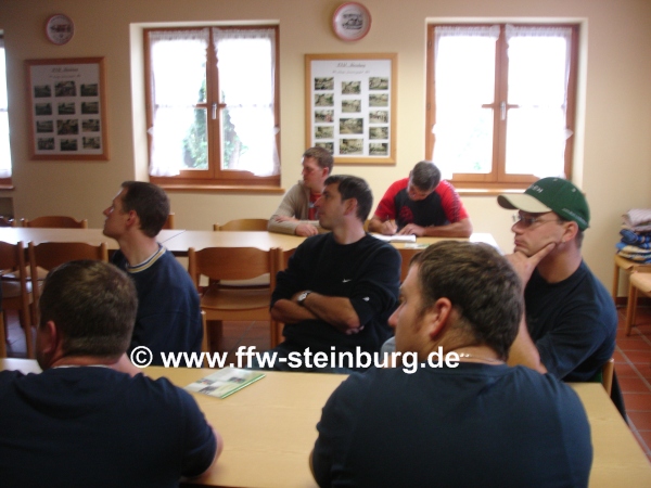 Theoretische Ausbildung im FF Gerätehaus Steinburg motorsgenfhrer ii